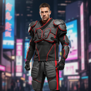 Uniformes de football américain personnalisés en gros, équipement d'équipe sublimé, tissu respirant pour l'entraînement intense et les matchs. - Product Image 6