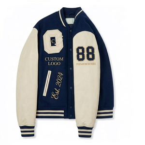 Fabricantes profesionales de chaquetas varsity bordadas de manga larga para hombre para invierno, venta al por mayor a bajo precio, servicio OEM para hombres - Product Image 2