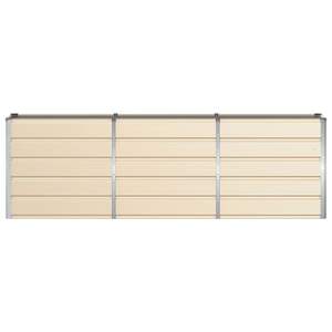 Pot et jardinière en acier ivoire 160 x 40 x 75 cm - Product Image 4