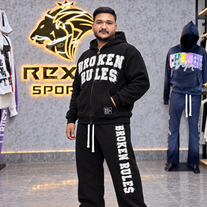 Conjunto de Sudadera con Capucha y Pantalones de Chándal de Forro Polar Grueso Unisex Personalizado, Chándal Informal Oversize, Fabricante de Ropa con Etiqueta Personalizada OEM - Product Image 2