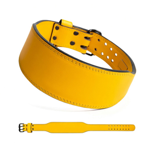 High Quality 10mm Breathable Professional Protection Gym Belt Custom Logo <b>Back</b> <b>Support</b> Fitness Bodybuilding Cowhide Leather - Product Image 2