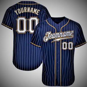 Maillot de baseball personnalisé 100% coton antibactérien noir bleu clair boutonné devant avec nom de l'équipe numéro du joueur manches courtes - Product Image 1