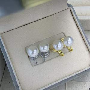 Pendientes de Perlas de Agua Dulce Naturales de Zhuji, Perlas Mantou de Alta Calidad, Aurora Impecable, Perlas Blancas de Alto Grado - Product Image 4