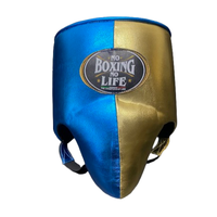 Protège-entrejambe personnalisables de haute qualité « No Boxing No Life » en cuir de vachette de première qualité, lacés, avec rembourrage épais à 4 couches, anti-humidité pour la boxe