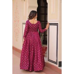Robe de soirée longue en satin, sans bretelles, tissage jacquard, robe de cérémonie - Product Image 2