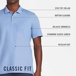Men's Light <b>Blue</b> Short Sleeve <b>Polo</b> <b>Shirt</b> Solid Color Casual Woven Regular Fit Button Front - Product Image 5