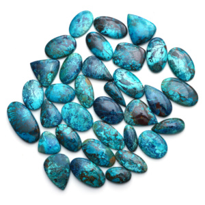 Cabujones de Shattuckita Natural, Piedras Preciosas Azules, Cabujones para Envolver con Alambre, Piedras Curativas Hechas a Mano, Cristales Pulidos - Product Image 6