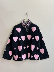 Veste en coton pour femmes avec broderie Suzani, veste bohème respirante et confortable - Product Image 2