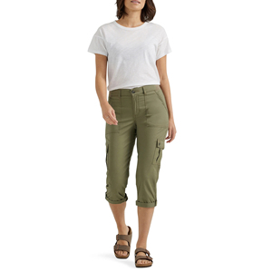 Wholesale Ladies <b>Cargo</b> Capri Pants <b>Slim</b> Fit Cropped <b>Trousers</b> for <b>Women</b> Multi Pocket Capri Pants Outdoor Indoor Pants For <b>Women</b> - Product Image 4