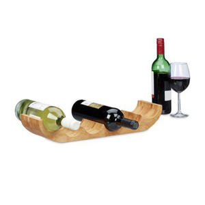 Porte-vin en bois massif sculpté à la main, sculpture en forme d'arbre, support à vin pour comptoir, présentoir à vin pour table, pour bar à domicile - Product Image 4
