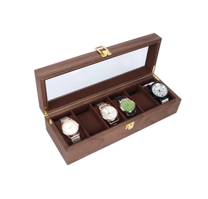 Boîte de rangement pour montres en bois, 3 pièces, avec couvercle en acrylique, design exceptionnel, organiseur de montres de luxe, artisanat. - Product Image 3