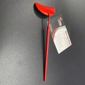 Custom Logo Half Moon Shaped Stainless Steel Eyelash <b>Mirrors</b> Red Coated Lash Extensions for Beauty Pocket <b>Mirror</b> - Product Image 3