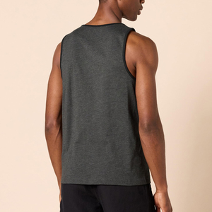 Débardeur de sport à col rond en coton respirant, personnalisé pour homme, idéal pour la musculation et la gym - Product Image 2