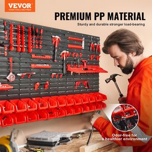 A parete 30-Bin parti Rack Organizer in plastica portautensili ganci dadi bulloni chiodi perline bottoni nero muro di stoccaggio - Product Image 2