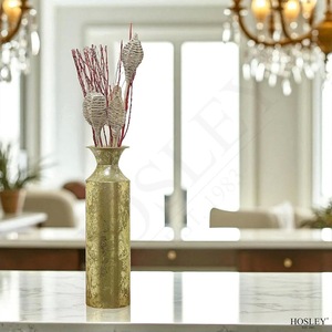 <b>Decorative</b> Metal Tabletop <b>Vase</b> with Premium Coating, Stylish Flower Holder for Home & Office Decor - Product Image 4