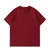 T-shirt gris à col rond et manches courtes, coupe classique, couleur unie, tricoté, décontracté, pour homme, nouveau modèle 2026, conception personnalisée OEM ODM