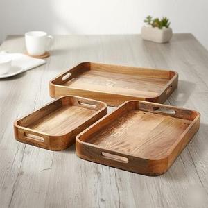 Nueva Bandeja de Servir de Madera con Asas Ajustables, Diseño Moderno y Elegante - Product Image 2