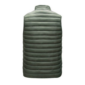 Wholesale Winter <b>Warm</b> Sleeveless Bubble <b>Jackets</b> Custom Stand Collar Puffer Vest for Men - Product Image 6