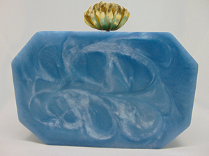 Wholesale Luxrey India Made <b>Wedding</b> Party Blue Resin <b>Box</b> Clutch Purse BY MULTI CRAFT Wholesale luxury resin <b>box</b> clutch purse - Product Image 5
