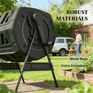 Bac de compostage extérieur noir pour aérateurs de compostage - Product Image 3