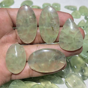 Piedras Preciosas Sueltas de Prehnita Natural en Diferentes Formas, Cabujones con Reverso Plano, Piedras Preciosas al por Mayor, Cabujones de Todos los Tamaños Disponibles - Product Image 4