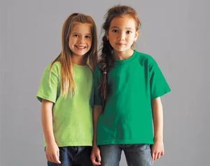 Camiseta Infantil de Color Sólido de Alta Calidad al por Mayor, Logotipo Personalizado, Precio Bajo, Cuello Redondo, Transpirable, para Hombre y Mujer, DDP - Product Image 6