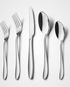 Ensemble de couverts en acier inoxydable pour restaurant, qualité professionnelle, fourchette, couteau, cuillère, cuillère à café pour tables à manger - Product Image 2