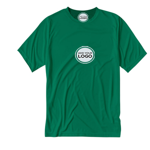 T-shirts personnalisés en tissu tri-mélange, légers, respirants, coupe athlétique, vente en gros - Product Image 1