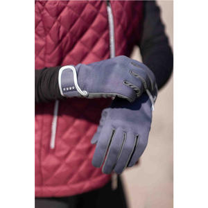 Guantes de equitación con material de agarre Basil-softshell para montar a caballo - Product Image 5