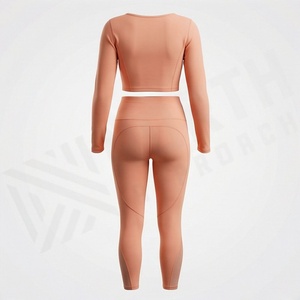 Ensemble de yoga pour femmes, vêtements de sport respirants pour la gym, tenue de fitness, vêtements de sport athlétiques, vêtements de course à pied - Product Image 2