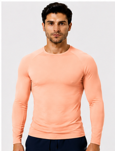 High Quality Mens Scrub <b>Undershirt</b> <b>Long</b> <b>Sleeve</b> Breathable Medical Nursing Uniform Shirt Quick Dry Sweatproof Hospita - Product Image 1