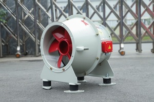 Ventilateur axial à entraînement direct monté sur base à roulement à billes, fabriqué au Vietnam, pour conduits à haute température, couleurs personnalisées APL-5-3D - Product Image 2