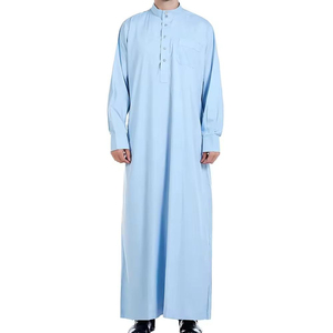 Jubba Arabe de Haute Qualité, Robe Islamique Traditionnelle à Manches Longues en Coton, Thobe Musulman Élégant et Décontracté pour Hommes, Coupe Premium Sur Mesure - Product Image 1