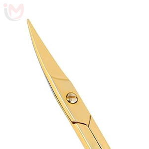 Ciseaux à ongles Golden Premium, ciseaux à cuticules incurvés professionnels, ciseaux de manucure en acier inoxydable - Product Image 2