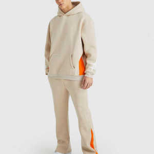 Survêtements d'entraînement personnalisés pour hommes en gros – Fournisseur OEM – Respirants, extensibles dans quatre directions, en polyester/coton écologique, à capuche - Product Image 5