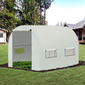 Mini Serra Moderna Facile da Montare con Struttura in Acciaio Zincato e PVC/PE per Uso Domestico e Giardino - Product Image 1