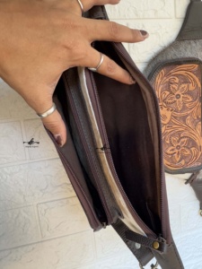 Sac à bandoulière en cuir véritable tressé à la main, tendance, pour voyage, facile à transporter, ceinture porte-monnaie élégante, multi-usages – Grande Vente - Product Image 5