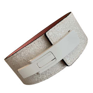 Ceinture à levier unisexe en cuir de vachette antidérapante 13 mm avec paillettes pour l'entraînement en salle de sport, le fitness et la musculation - Product Image 5