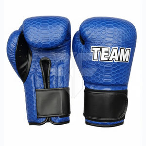 Gants de boxe en cuir professionnels de haute qualité, design personnalisé, service OEM, évacuation de l'humidité, fermeture auto-agrippante - Product Image 4