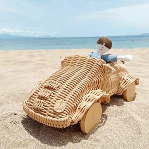 Racing <b>car</b> toy for children superior quality rattan <b>cars</b> mini sized doll vehicle preschooler toys - Product Image 6