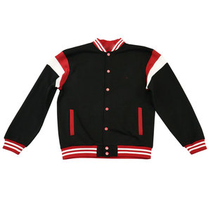 Custom <b>Men's</b> <b>Canvas</b> Varsity <b>Jacket</b> with Stand Collar and Front Logo Relaxed Fit Durable Material <b>for</b> Urban Casual Wear - Product Image 3