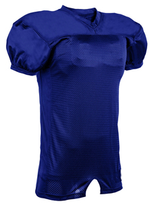 Maillot de football américain pour homme, bleu marine, col en V, manches courtes, maille respirante, coupe athlétique, couleur unie, toutes saisons - Product Image 5