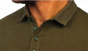 Lightweight Polo <b>Collar</b> <b>T</b> <b>Shirt</b> Cotton Blend Fabric Comfortable Regular Fit Daily Wear Apparel Lifestyle Garment - Product Image 3