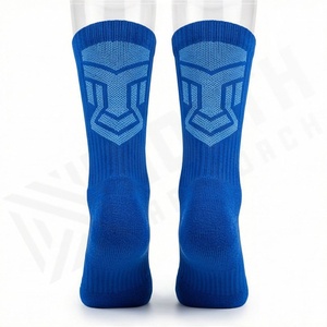 Blue Crew <b>Socks</b> for <b>Running</b> Breathable Cotton Athletic Sport <b>Socks</b> Summer Adult Size Standard Knitted Solid Color - Product Image 2