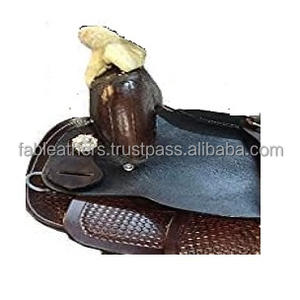 Selle de course de chevaux en cuir de qualité supérieure Western Pleasure Trail Riding Horse Saddle avec personnalisation disponible en gros - Product Image 4