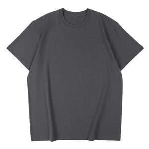 T-shirts formels pour hommes en coton 100% de haute qualité, coupe ample, épaules tombantes, anti-boulochage, 230g, unisexe - Product Image 6