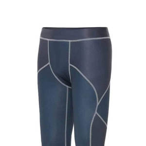 Leggings de compression intégrale pour hommes, couleur unie, taille élastique, en Spandex et Nylon, motif géométrique, séchage rapide, sublimation - Product Image 5