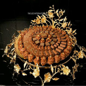 New Best Selling Wooden Top Round Shape Chocolate Plate Free for Serving Chocolate and Dinner Night at Home - Product Image 3