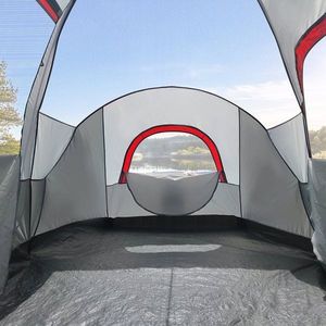 Tenda da Campeggio a Doppio Strato per 6 Famiglie, Impermeabile, Antivento, con Tetto Antipioggia, Grandi Finestre a Rete, Facile da Montare, per 2 Persone - Product Image 4