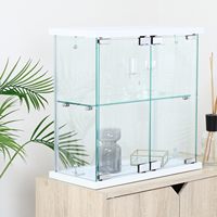 Lemari pajangan lampu LED mini kaca tempered modern TMG-G256 untuk rumah, bar, ruang tamu, pintu masuk hotel, pajangan vila, ruang makan